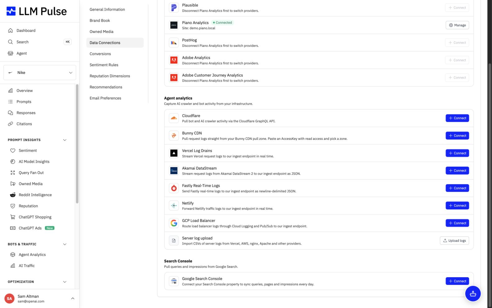 Connect Google Search Console