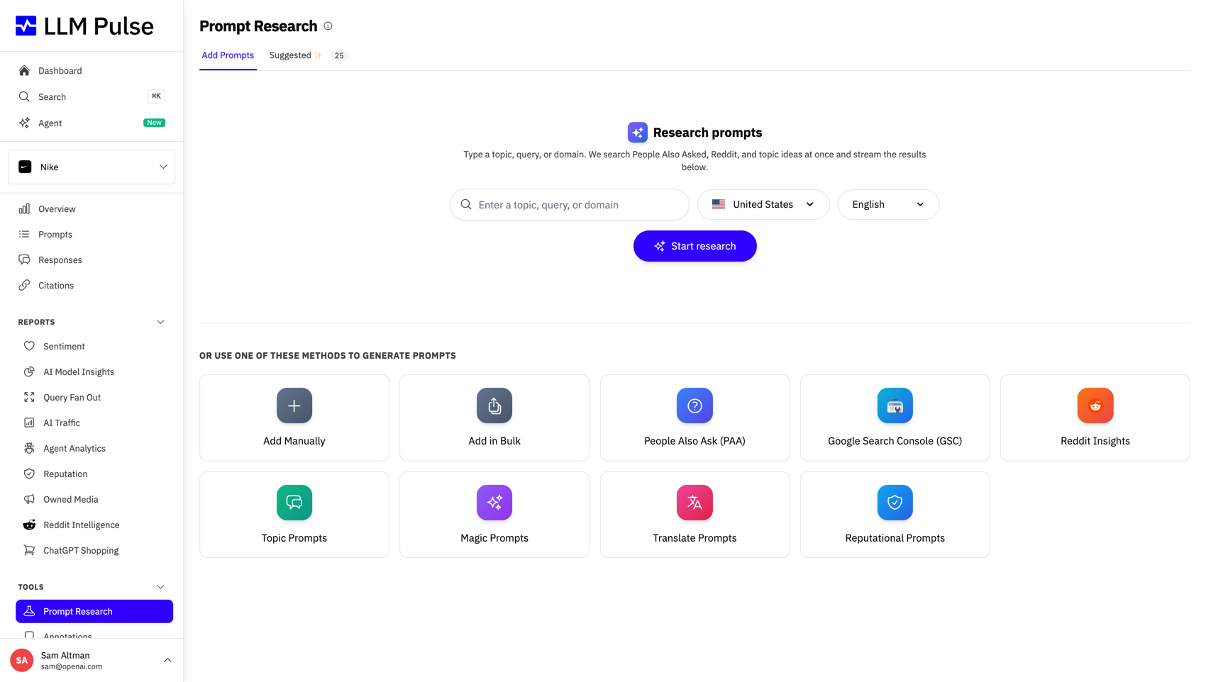 AI Prompt Suggestions