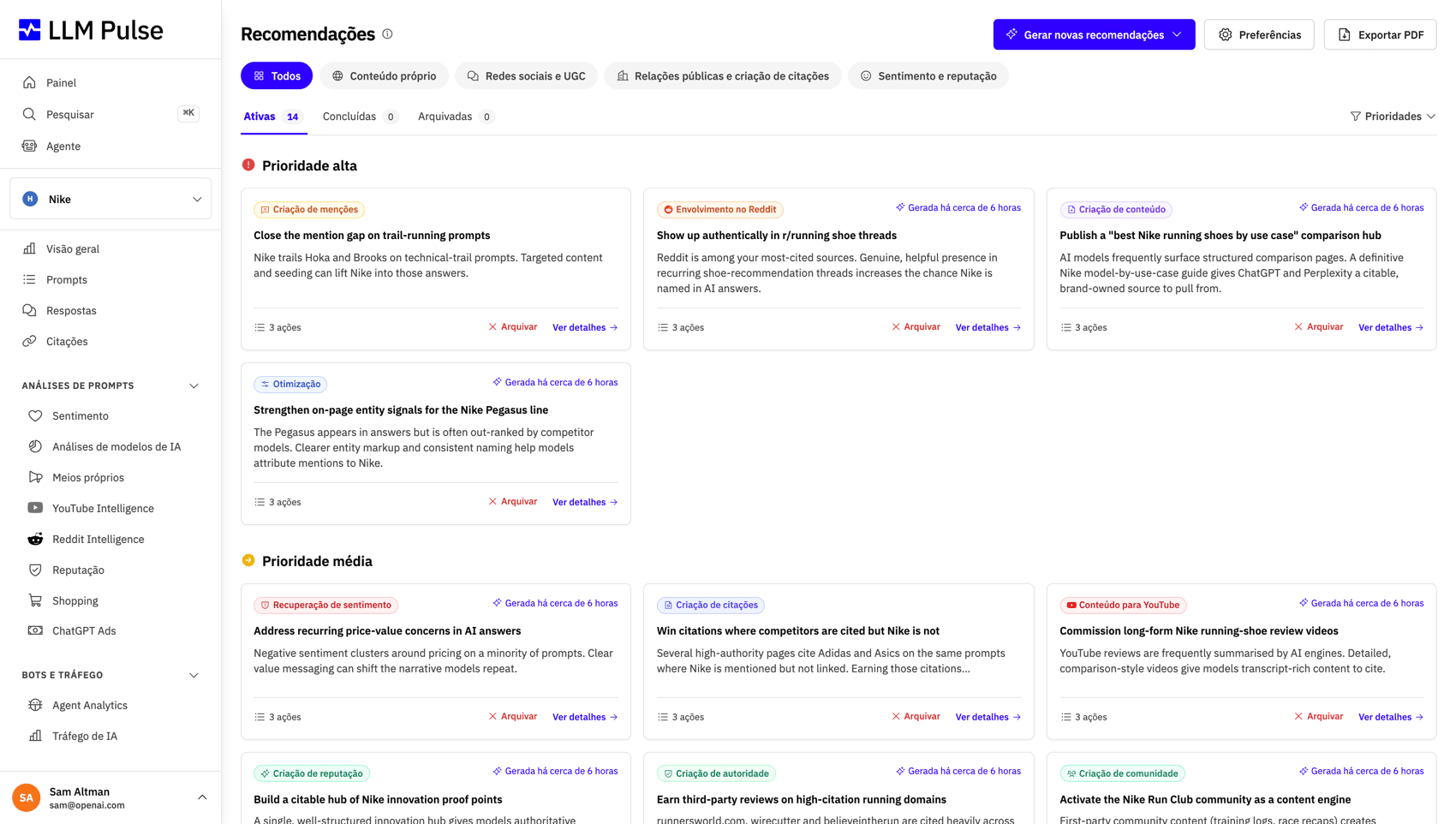 Obtenha recomendações de conteúdo baseadas em evidências