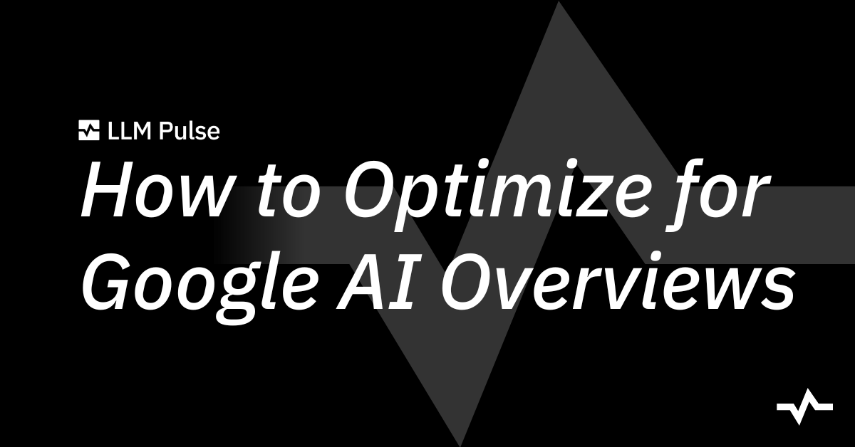 その他 GoogleDaydreamview How to Optimize for Google AI Overviews in 2026: A Playbook - LLM
