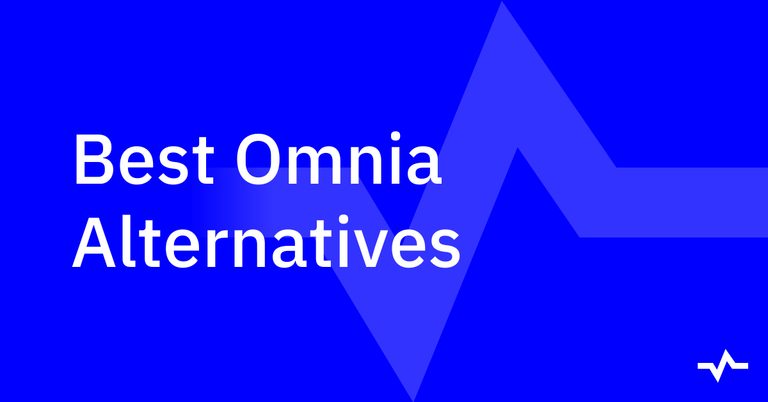 Blue title graphic reading “Best Omnia Alternatives,” introducing a comparison of alternatives to Omnia AI.