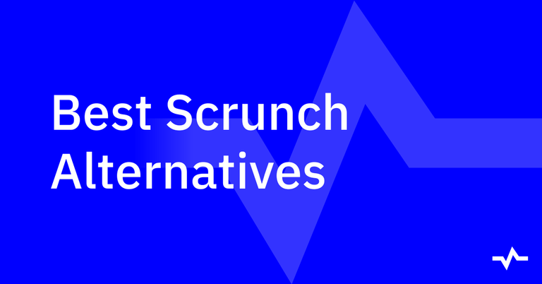 A blue title card reads “Best Scrunch Alternatives,” introducing an article comparing alternatives to Scrunch.