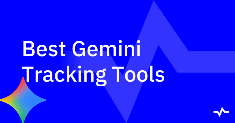 Title card reading “Best Gemini Tracking Tools,” with Gemini-inspired shapes on a blue background.