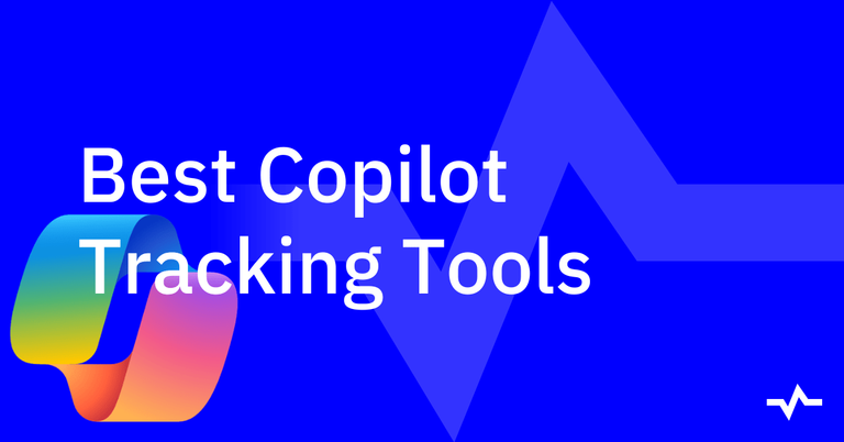 Title graphic for “Best Copilot Tracking Tools,” featuring a colorful Copilot-style logo on a blue background.