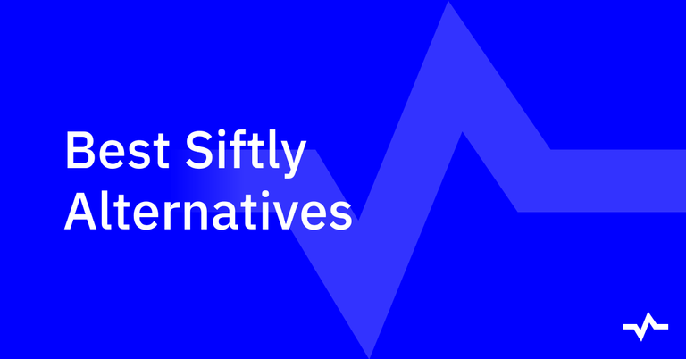 Title card reading “Best Siftly Alternatives” on a blue background, introducing a comparison of alternatives to Siftly.
