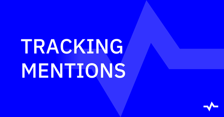 Title card reading “Tracking Mentions” over a blue pulse line, introducing a section on monitoring brand mentions in AI search.